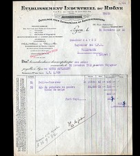 LYON (69) FINE STEEL TOOLING "Ets INDUSTRIEL DU RHONE" in 1932