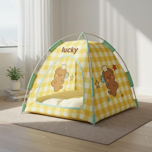 Tente chat pliable - chat, tissu