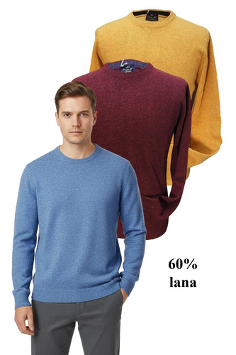 Pull homme col rond laine - pull,