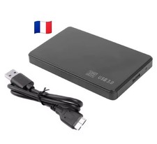 Boitier Pour Disque Dur SSD HDD Externe Sata USB 3.0 5gbs 2.5 Pouces + Câble Usb