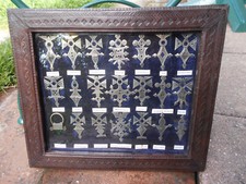 Ancienne collection lot fibules argent bijou Berbère Touareg Niger cadre cuir