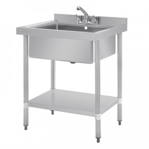 Plonge inox évier central