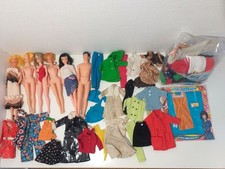 Lot Poupées Bootlegs KO de Barbie + vêtements non identifiés et faits main 70'