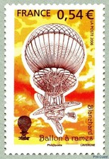 Stamps 2006 - Machines volantes - Ballon à rames - Blanchard - Y&T 3983