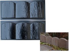 Moules à béton ancien bord bois pierre bordure en bûche bordure bordures de j...