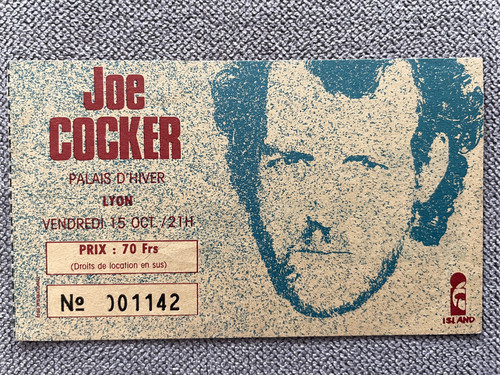 Ticket concert cocker - ticket, "jo