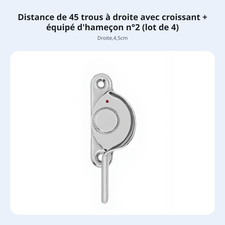 Verrou arqué inox sécurité