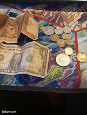 Lot de billets et de pièces