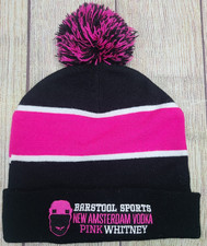 Barstool Sports New Amsterdam Vodka Pink Whitney Toboggan Hat Women's One Size