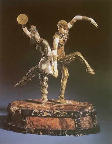 Bronze chryselephantine art - in,