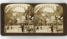 Allemagne, Berlin, Dans le Jardin de Kroll, Stéréo vintage, ca.1900 Allemagne, B