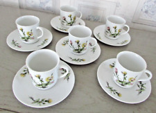 Service à café 6 tasses + sous-tasses Mobil Porcelaine fine Winterling Bavaria