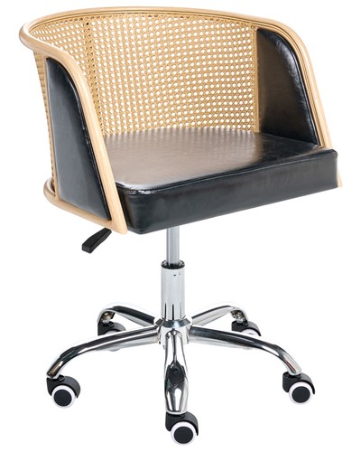 Chaise bureau retro cuir - retro,