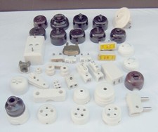 BAKELITE ELECTRICITY LOT - SWITCH - SOCKET - FUSES - HOME - LOFT