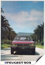 Catalogue brochure Peugeot 505