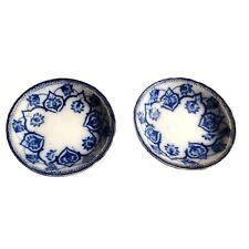 Pair of Vtg Flo Blue Berry Bowls 5.25" Societe Ceramique Maestricht Regina Read