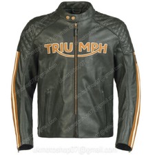 TRIUMPH Veste en Cuir de Moto