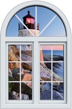 Sticker Fenêtre trompe l'oeil