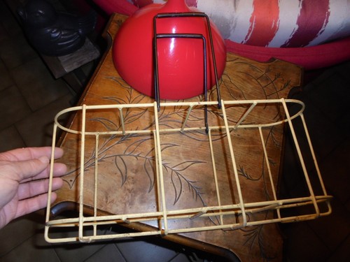 Ancien panier porte - panier, bouteille