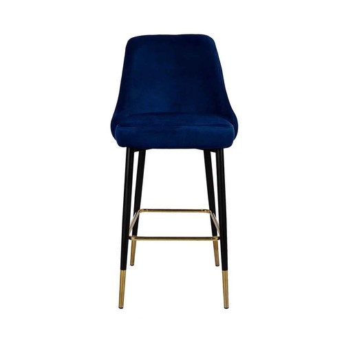 Tabouret bar velours design - tabouret,