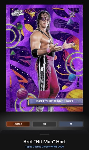 Bret hit man hart purple - bret, 150cc