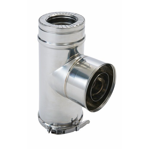 Té équerre isolé inox - , +