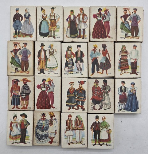 Lot antique matchboxes - 19,