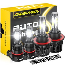 For Jeep Patriot 2010-2017 6000K LED Headlight High Low Beam Fog Light Bulbs kit