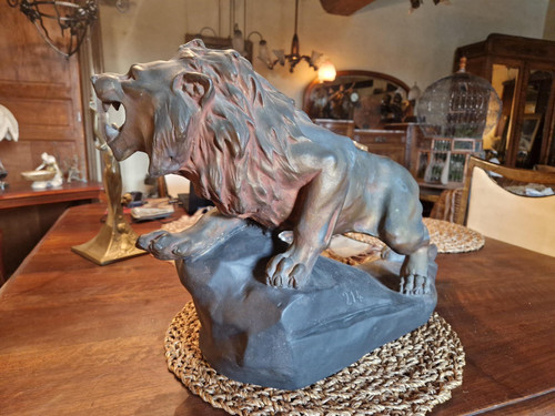 Grande sculpture lion art - sculpture,