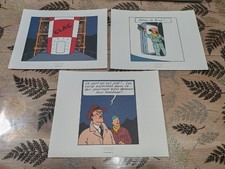 Lot D 3 planches Tintin