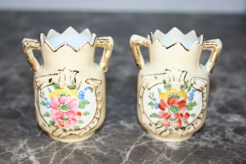 Paire vases miniature fond - de,