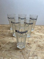 Lot of 6 Hoegaarden Beer Glasses 25 Cl