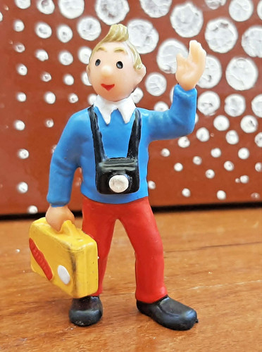 Ancienne figurine pvc tintin - ancienne,
