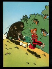 Comic chrome postcard Spirou Magazine Belgium cartoon 1985