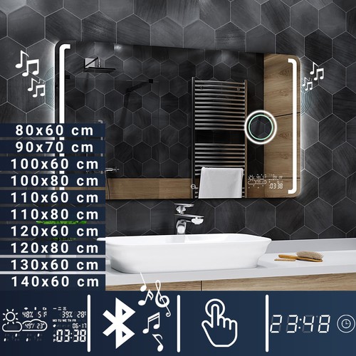 Miroir salle bain lumineux - miroir, de