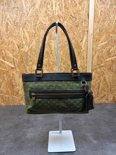 Sac main toile cuir - en,