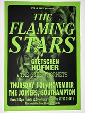 Flaming Stars Affiche Gretschen Hofner Vert Hornets Joint Southampton GB 1997