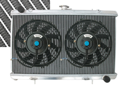 3row aluminium radiateur fans - 3row, radiateur+fans