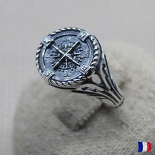 Chevalière Boussole Argent