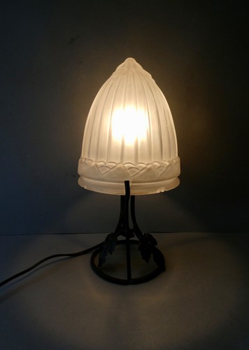 Lampe art deco métal - en, et