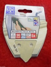 Papier pour Black&decker Bosch Metabo Ponceuse Triangle 320 Grain 96 MM Lux