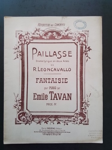 Partition leoncavallo - leoncavallo, /