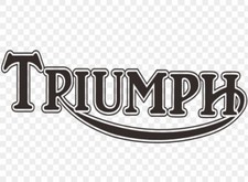 2 STICKERS TRIUMPH MOTO