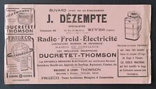Buvard DEZEMPTE Radio Froid Electricité DUCRETET THOMSON TSF RIVES ISERE 2