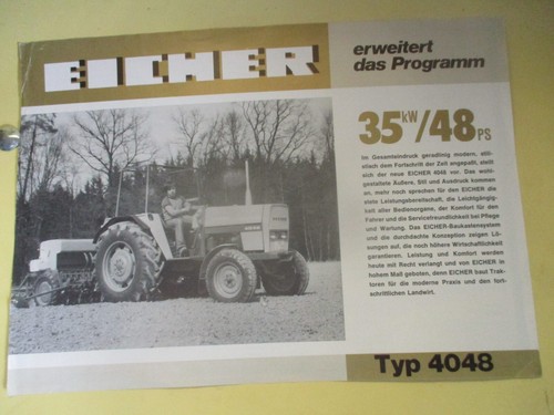 Eicher 4048 48cv tracteur - eicher,