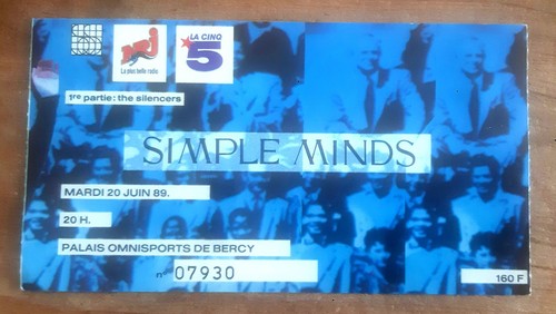 Ticket billet place concert - ticket,