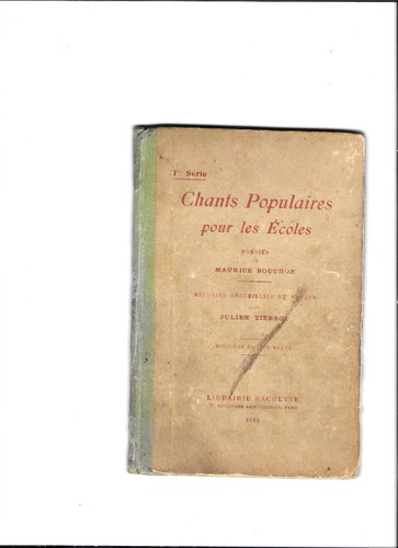 Livre scolaire ancien chants - livre,