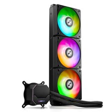 LIAN LI ALC360 AIO Water Cooling System for Desktop w/ 3x120mm PWM Fans, Black-