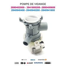 Pompe de vidange d'origine  Lave-linge - 2840940200 - 2880402000 - BEKO GRUNDIG