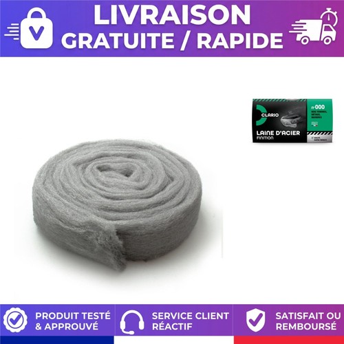 Laine acier 000 200 g - 000,